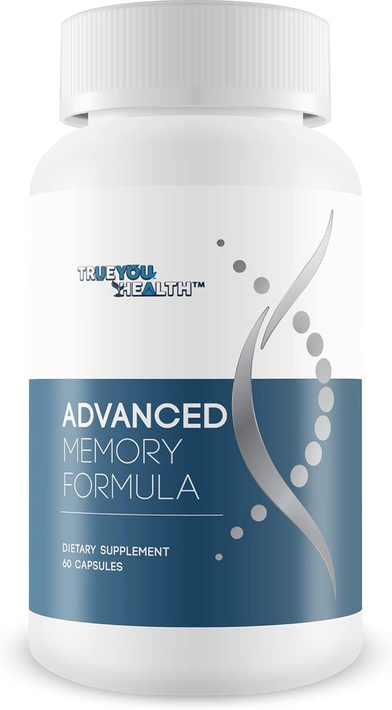 Advanced Memory Formula - by True You Health - Η καλύτερη Memory & Brain Formula μας - Formula με Ginkgo Biloba και άλλα Premium Συστατικά για Γνωστική απόδοση, εστίαση και σαφήνεια