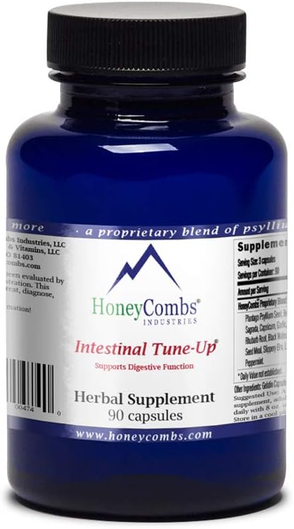 HoneyCombs Εντερικό τόνο-Up – Herbal Bowel Detox και Φυσικό δυσκοιλιότητα Ανακούφιση – Ενήλικες Λαξευτικό βοτάνων, δυσκοιλιότητα ανακούφιση, Εντεροκαθαριστής & Colon, 90 κάψουλες