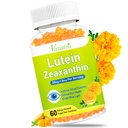 Βιταμίνες ματιών Lutein & Zeaxanthin Gummies, Sugar Free Eye Health Συμπληρώματα με Bilberry, Ασταξανθίνη - Υποστήριξη Blue Light, Visual Function and Macular Health - Mango Flavored, 60 Count