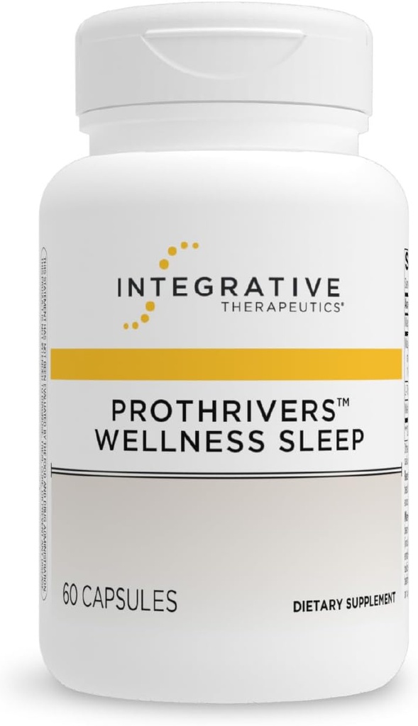 Ολοκληρωτικά Θεραπευτικά ProThrivers Wellness Sleep - Sleep Support Supplement for Adults* - Υποστήριξη με Μελατονίνη & Μαγνήσιο - Vegan, Gluten-free & Dairy-Free - 60 Κάψουλες (60 Σερβιέτες)