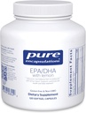 Pure Encapsulations EPA/DHA with Lemon | Ultra-Pure, Molecularly Distilled Fish Oil Concentrate with Lemon | 120 Softgel Capsules