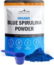 Lone Star Botanicals Organic Blue Spirulina Powder - 100% Καθαρή Μπλε-Πράσινη Άλγη, Χωρίς Ψάρια, Vegan Superfood για Smoothies & Ποτά, Μη ΓΤΟ, Χωρίς Γλουτένη, Vegan