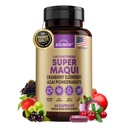Βιολογικά Super Maqui Berry Κάψουλες - Superfood Powder - Εκχύλισμα Elderberry, Κράνμπερι, Ρόδι, Acai - Ξηρό Μάτι & Δάκρυα Υποστήριξη, Υγεία των Ούλων, Δέρμα - 60 Κάψουλες Vegan, Μη ΓΤΟ, Συμπλήρωμα Χωρίς Γλουτένη