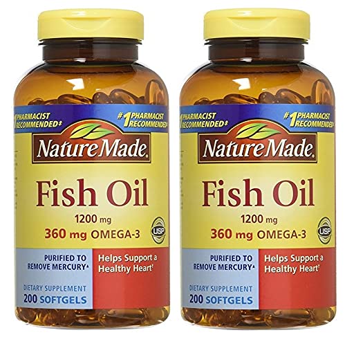 Φτιαγμένο ιχθυέλαιο 1200mg με Omega-3, 400 Softgels