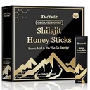 Xucivik Shilajit Honey Sticks,Pure Shilajit Resin with Organic Honey & Saffron, Boost Energy, Strengthen Immunity, Enhance Mental Clarity,Perfect for Men & Women,30 Sticks