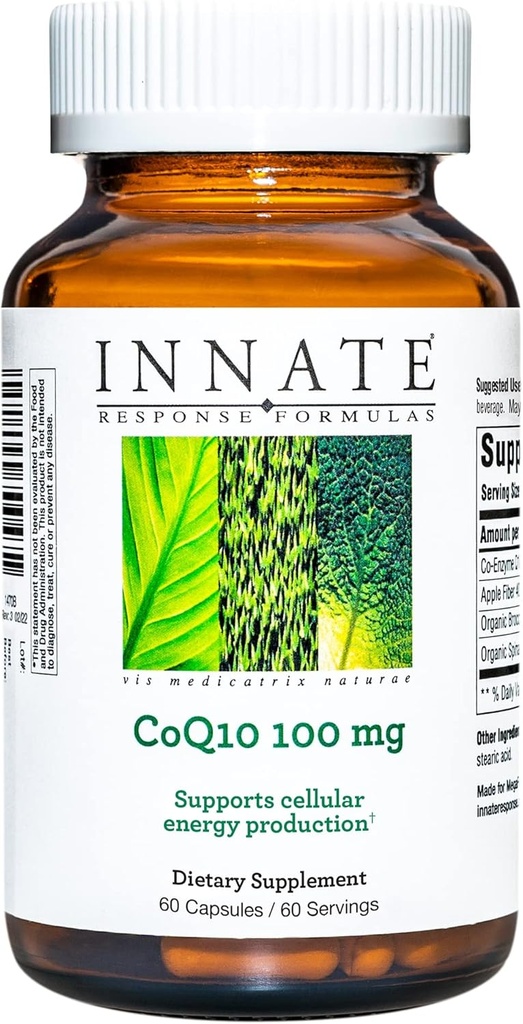INNATE Response Formulas - CoQ10 100 mg, Energy Support Formula - 60 Κάψουλες (60 Servings)