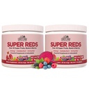 ΧΩΡΑ FARMS Super Reds, Energizing Polyphenol Superfood, Πάνω από 40 Σούπερ Φρούτα και μούρα, Ισχυρά Αντιοξειδωτικά και Πολυφαινόλες, Υποστηρίζει την ενέργεια, Υποστηρίζει την κυκλοφορία, 40 Υπηρεσίες, Μικτό μούρο