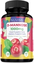 D Mannose 120 Κάψουλες - 1000 mg ανά δόση - Συμπλήρωμα διατροφής Βοηθά στην προώθηση της Ουρολοίμωξης - Φυσική Vegan UTI Άμυνας