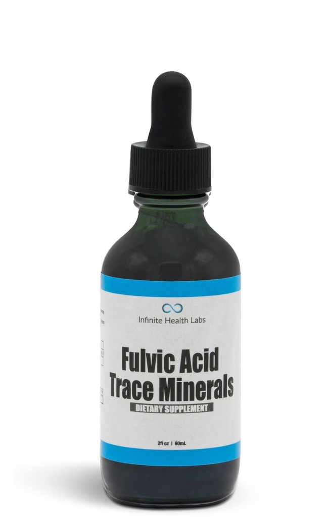 Fulvic Acid Trace Minerals Supplement - 169 Servings - Υγρές σταγόνες πολυμινικού οξέος - Bioδιαθέσιμο εκχύλισμα