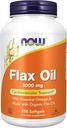 NOW Συμπληρώματα Τροφίμων, Λάδι flax 1,000 mg που παρασκευάζονται με βιολογικό έλαιο flax, Καρδιαγγειακή Υποστήριξη*, 250 Softgels