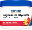 Nutricost Μαγνήσιο Γλυκινικό Σκόνη (Fruit Punch, 250 γραμμάρια)