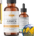 Arnica Liquid Extract – Alcohol-Free, Vegan, Supports Muscle Recovery & Joint Comfort, Fast-Absorbing Tincture, Made in USA – 2 Fl Oz