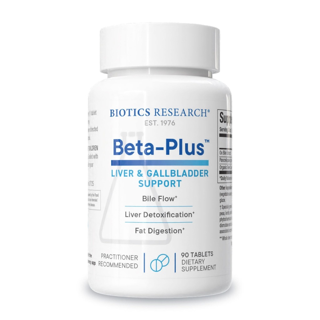 Biotics Research Beta-PlusTM Διατροφικό Οξείδιο Bile Salts Digestive Enzymes συμπλήρωμα για την παραγωγή Bile για καμία Gallbladder-Supports Συνολική λειτουργία του ήπατος, Βοηθά τη λιπώδη πέψη, προμήθειες Betaine 90 Tabs