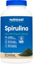 Nutricost Spirulina 3.000mg, 180 κάψουλες για 30 υπηρεσίες - CCOF Certified Made with Organic Spirulina, Gluten Free, Vegetarian