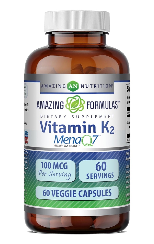 Amazing Formulas Βιταμίνη K2 Menaq7 MK7 συμπλήρωμα 