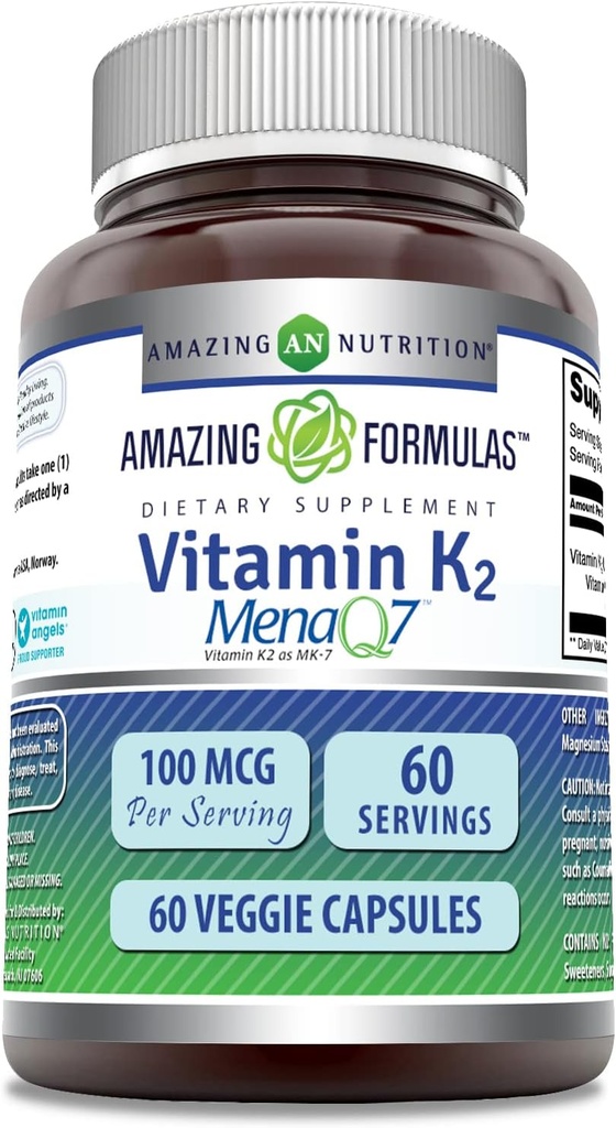 Amazing Formulas Βιταμίνη K2 Menaq7 MK7 συμπλήρωμα 
