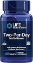 Life Extension Two-Per-Day Multivitamin – Daily Dose of Vitamins & Minerals for Men and Women - Complete Essential Vitamin Supplement for Energy, Health – Gluten-Free – Non-GMO – 60 Tablets