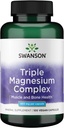 Swanson Triple Magnesium Complex - 100 κάψουλες, 400mg το καθένα