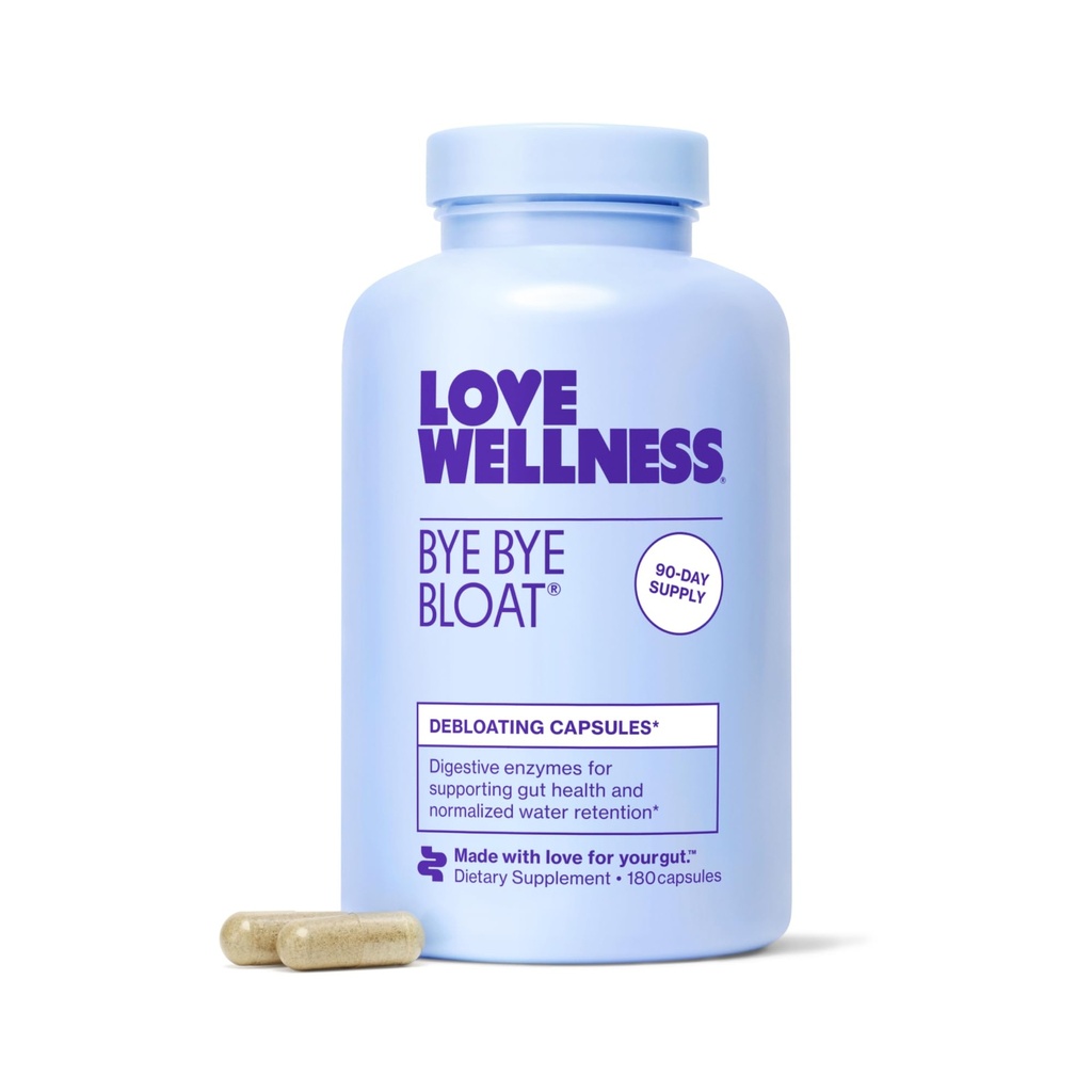 Love Wellness Bye Bloat, Digestive Enzymes 