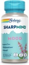 SOLARAY SharpMind Mood Supplement, Nootropic for Relaxation and Stress Relief, Zembrin, Holy Basil, Lithium 5mg, Organic Reishi Mushroom, 60 Day Guarantee, 30 Servings, 30 VegCaps