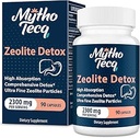 2300 MG Zeolite Detox Capsules - Activated Charcoal & Bentonite Clay, Highly Absorbable Full Body, Liver & Gut Cleanse, Zeolite Clinoptilolite（90 Capsules）