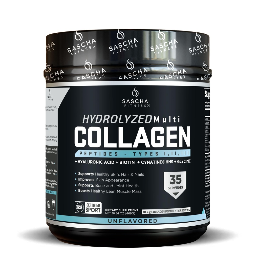 SASCHA FITNESS Hydrolyzed Multi Collagen Peptides Tipes 1,2 & 3 