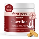 Fera Pets Taurine for Dogs & Cats - Heart Supplement, 60 Capsules | Heart Supplement with Taurine, L-Carnitine, & CoQ10 that Promotes Normal Circulation and Heartbeat