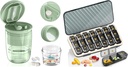 Pill Organizer 3 φορές την ημέρα - GloDeals Weekly Pill Organizer 3 φορές την ημέρα, Big Pill Box 7 ημέρα Ιατρική Organizer Pill Υπόθεση, Hill Container Holder, Daily Pill Box 3 φορές την ημέρα, για βιταμίνη, λευκό