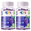 Κατοικίδια ζώα Purest Glucosamine Chondroitin Gummies με MSM & Elderberry Extra Strength - Κοινή Υποστήριξη, Αντιοξειδωτικό ανοσοποιητικό συμπλήρωμα υποστήριξης για ενήλικες, άνδρες και γυναίκες.(2 πακέτο) Βατόμουρο