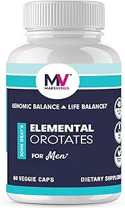 MARS VENUS Strress Relief Supplement with Lithium Orotate Ashwagandha Saffron Berberine Rhodiola Bacopa Fulvic Minerals - Στοιχειώδη Οροτικά Κάψουλες Υποστήριξης Mood για άνδρες - 60 Count