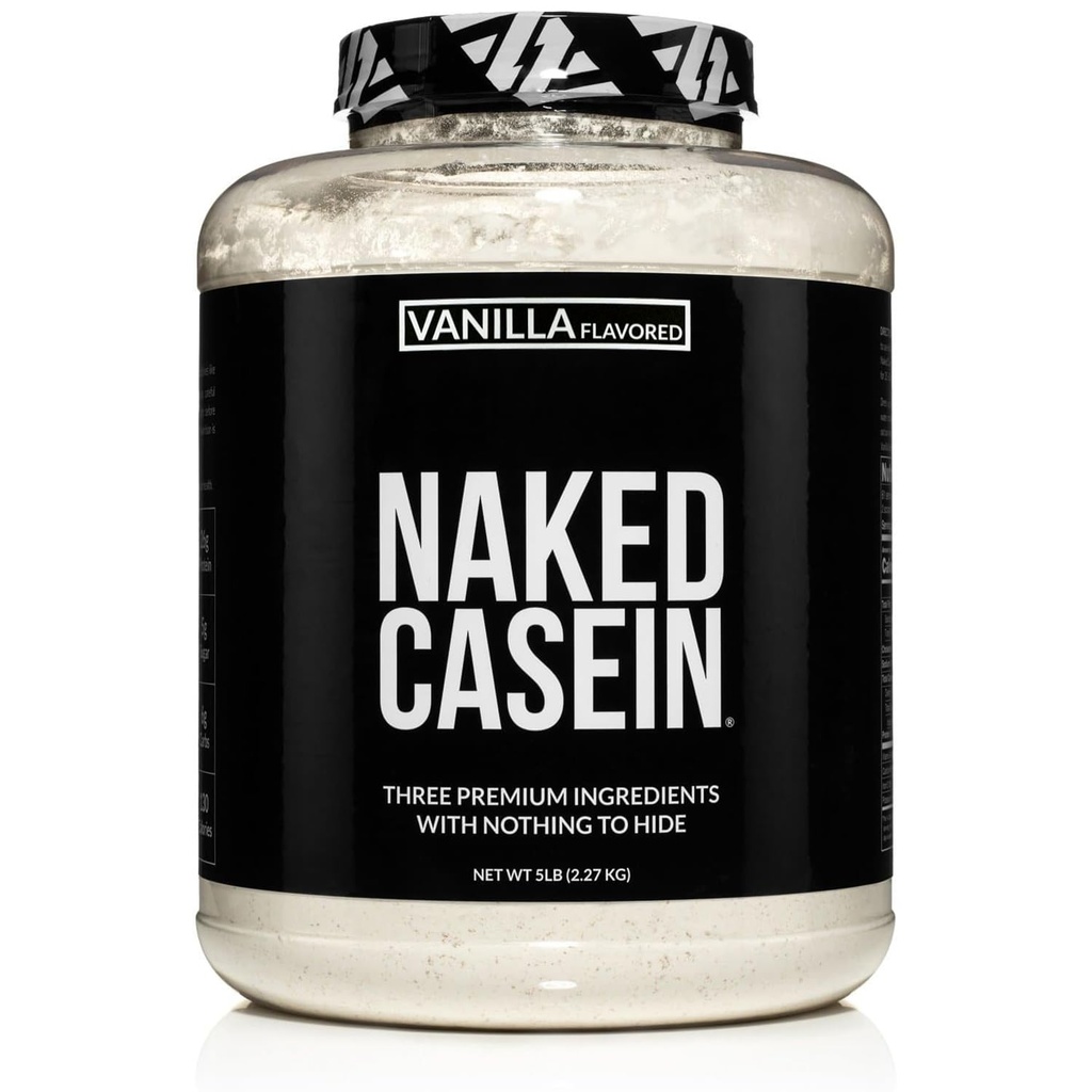 NAKED Καζεΐνη - Vanilla Micellar Καζεΐνη Πρωτεΐνη - 5 λίβρες χύδην, GMO-free, χωρίς γλουτένη, χωρίς σόγια, συντηρητική-free - διεγερτική μυϊκή ανάπτυξη - Ενίσχυση της αποκατάστασης - 61 εξυπηρετήσεις