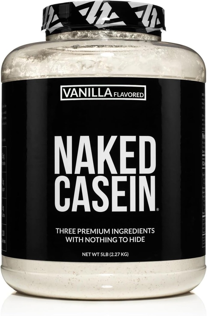 NAKED Καζεΐνη - Vanilla Micellar Καζεΐνη Πρωτεΐνη - 5 λίβρες χύδην, GMO-free, χωρίς γλουτένη, χωρίς σόγια, συντηρητική-free - διεγερτική μυϊκή ανάπτυξη - Ενίσχυση της αποκατάστασης - 61 εξυπηρετήσεις