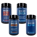 Καθαρή Στοίβα Ultimate - DHEA συμπλήρωμα για τους άνδρες DHEA 100mg & συμπλήρωμα οξειδίου του αζώτου & Sheer Shred & Sheer Alpha