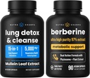 NutraChamps Πλήρης αναπνευστική & μεταβολική υποστήριξη: Πνεύμονα καθαρισμού & Berberine Duo