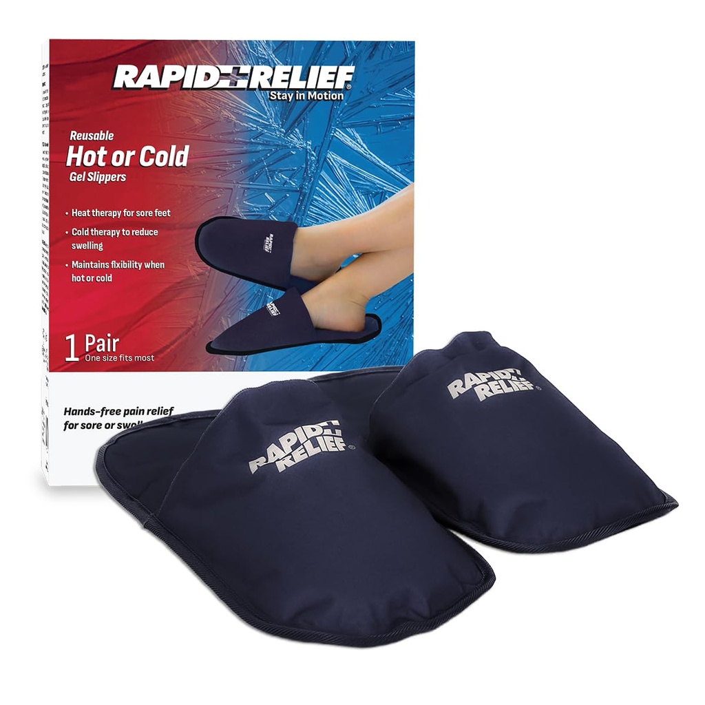 Rapid Relief Hot and Cold Therapy Slippers for Swollen and Painful Feet - Γρήγορη και αποτελεσματική Ανακούφιση για Νευροπάθεια, Χημειοθεραπεία και Διαβήτη Πόνου, Swollen Feet Remedy