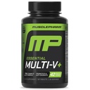 Μύες Pharm Απαραίτητα Multi-V+, Πολυβιταμίνη του αθλητή, Ενισχυμένη Ενέργεια, Απόδοση & Ανοσολογική Υγεία, Καθημερινή Πολυβιταμίνη για άνδρες και γυναίκες με Ορυκτά Plus Προβιοτικά, 90 δισκία, 30 Σερβιέτες