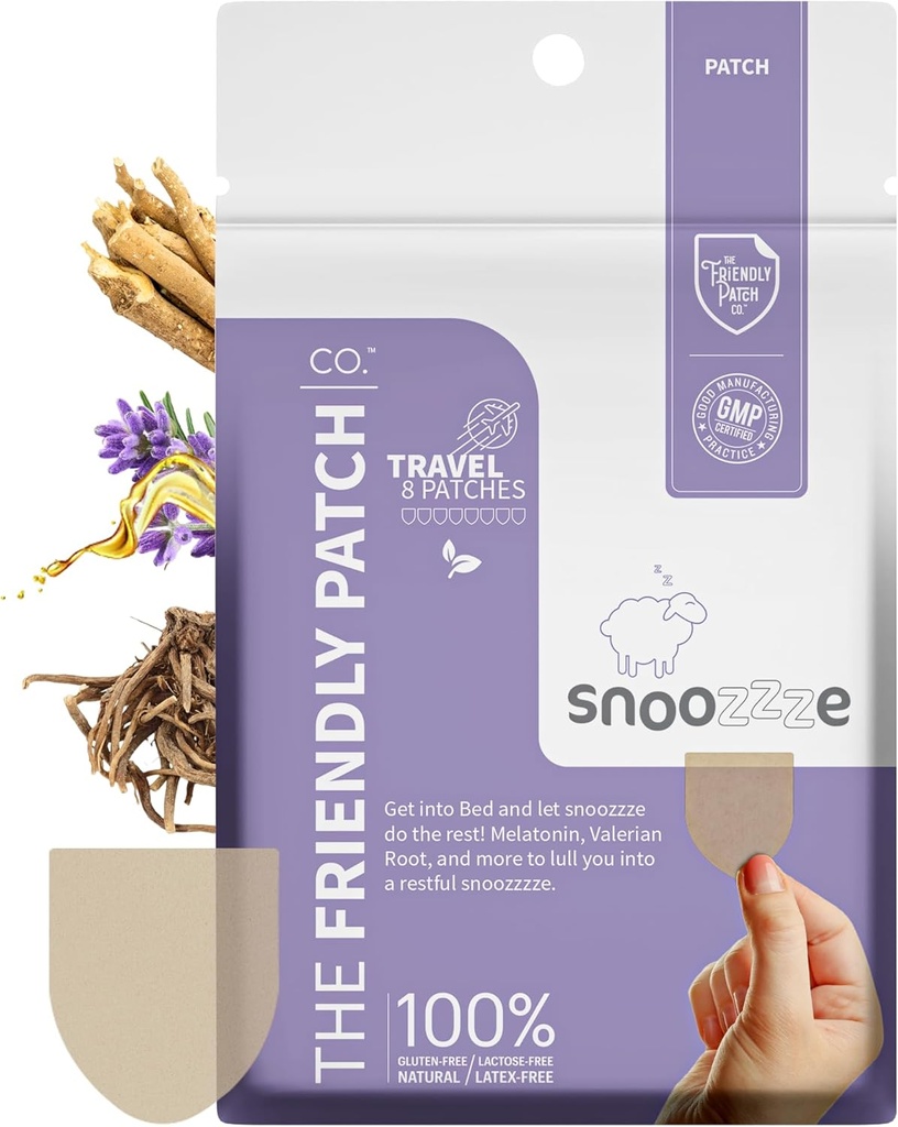 Snooze Patches, το φιλικό Patch Snooze Patch, 8 Patches, Wellness Travel Essentials Patch