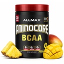 ALLMAX Διατροφή AMINOCORE BCAA σκόνη, 8,18 γραμμάρια αμινοξέων, Ενδο- και μετά την προπόνηση ανάκτησης ποτών, χωρίς γλουτένη, ανανά Mango, 315 g