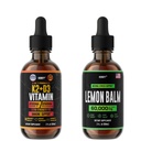 HERBIFY Bundle - K2 και D3 σταγόνες & λεμόνι βάλσαμο Βάμμα - δύναμη των οστών & ώθηση της διάθεσης