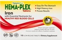 NaturesPlus Hema-Plex Iron - 10 Slow-Release Tablets - 85 mg Chelated Iron - Total Blood Health - with Vitamin C & Bioflavonoids - Vegan, Gluten Free - 10 Servings