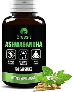 Grasit Ashwagandha συμπλήρωμα 500 mg/120 κάψουλες Best Naturals Ashwagandha κάψουλα για τη συνολική ευεξία