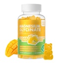 90 CT Μαγνήσιο Γλυκινικό Gummies 1000mg - Συμπλήρωμα μαγνησίου χωρίς ζάχαρη με βιταμίνη D, B6, CoQ10 για υποστήριξη ηρεμίας & ύπνου - 90 Mango Pineapple Gummies