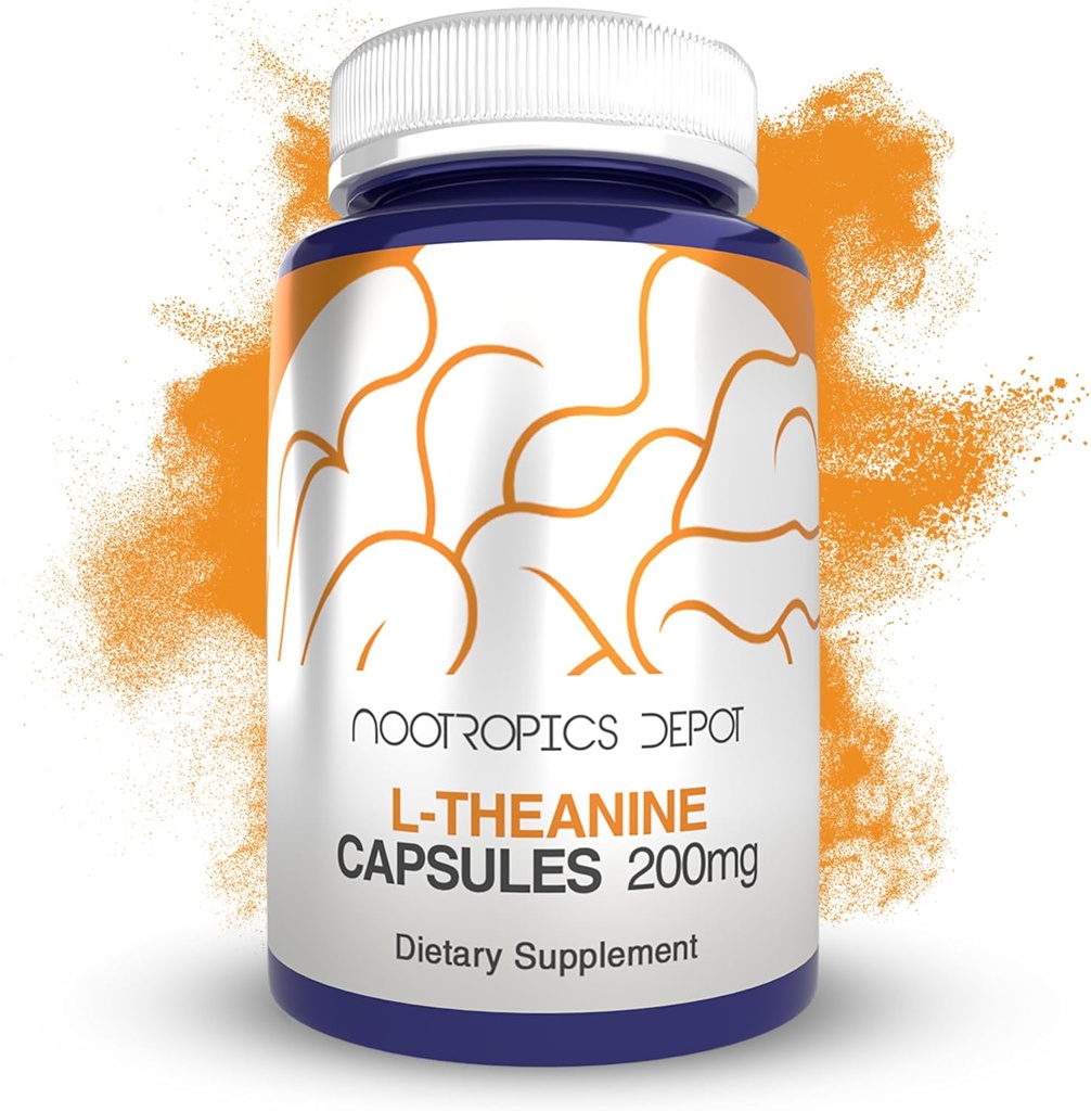 Nootropics Depot L-Theanine Κάψουλες 200mg (180 Count) 