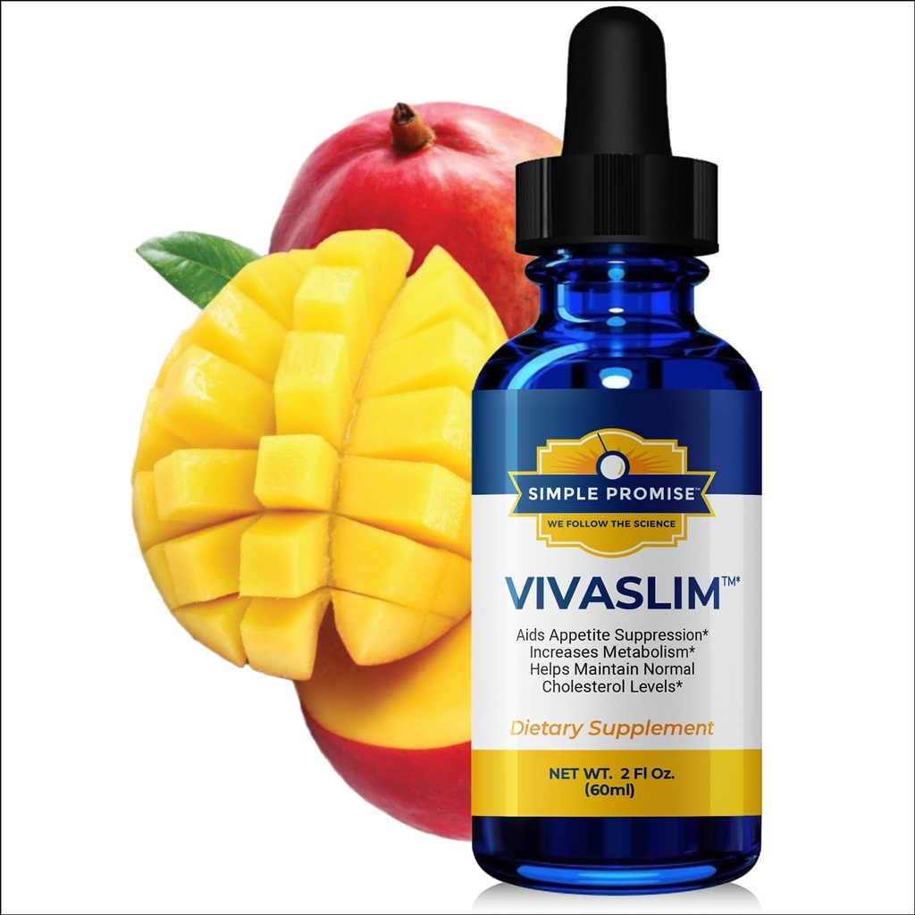 Απλή Υπόσχεση VivaSlim - Συμπλήρωμα υγρού με Maca Root, Rhodiola Rosea & African Mango - Υποστηρίζει το μεταβολισμό, τον έλεγχο της όρεξης και τη διαχείριση του βάρους - 2 fl oz