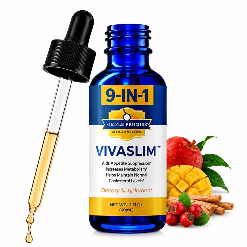 Απλή Υπόσχεση VivaSlim - Συμπλήρωμα υγρού με Maca Root, Rhodiola Rosea & African Mango - Υποστηρίζει το μεταβολισμό, τον έλεγχο της όρεξης και τη διαχείριση του βάρους - 2 fl oz
