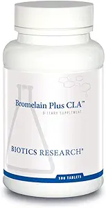 Biotics Research Bromelain Plus CLA Προμήθειες Bromelain και Papain, παρέχει συμπληρωματική υποστήριξη ενζύμων, υποστηρίζει μυϊκή άνεση 100 δισκία