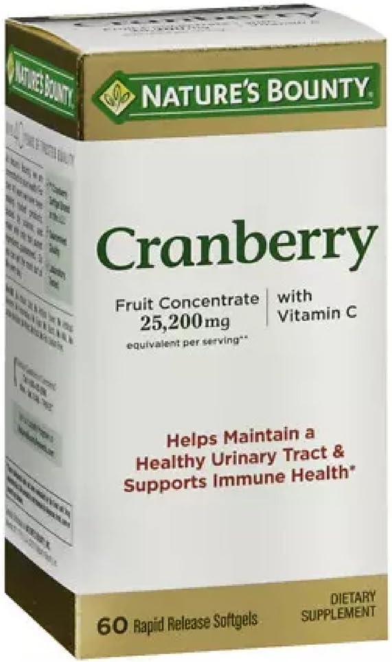 Nature's Bounty Cranberry Dietary Supplement 60 Soft Gels (Συσκευασία των 4)