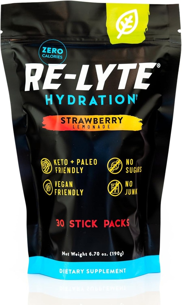 REDMOND Re-Lyte Hydration Electrolyte Drink Powder Mix (Strawberry Lemonade) 30 Stick συσκευασίες