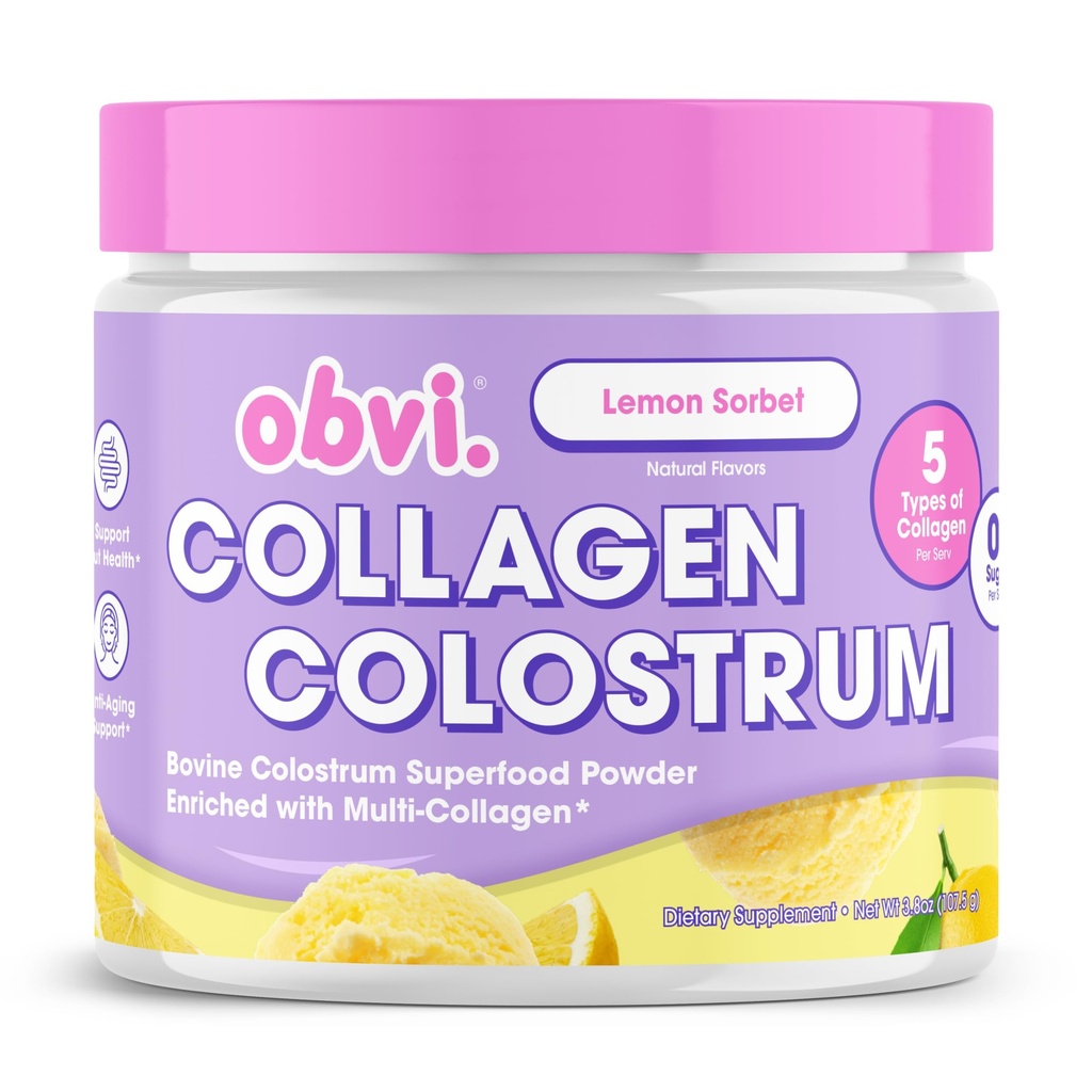 Obvi Collagen Peptide Colostrum Powder 