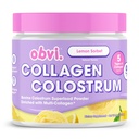 Obvi Hydrolyzed Bovine Collagen Peptide Lemon Sorbet Colostrum Superfood Protien Powder Supports Bloating, Digestion, Immunity, Hair & Skin from Within | 30 Servings